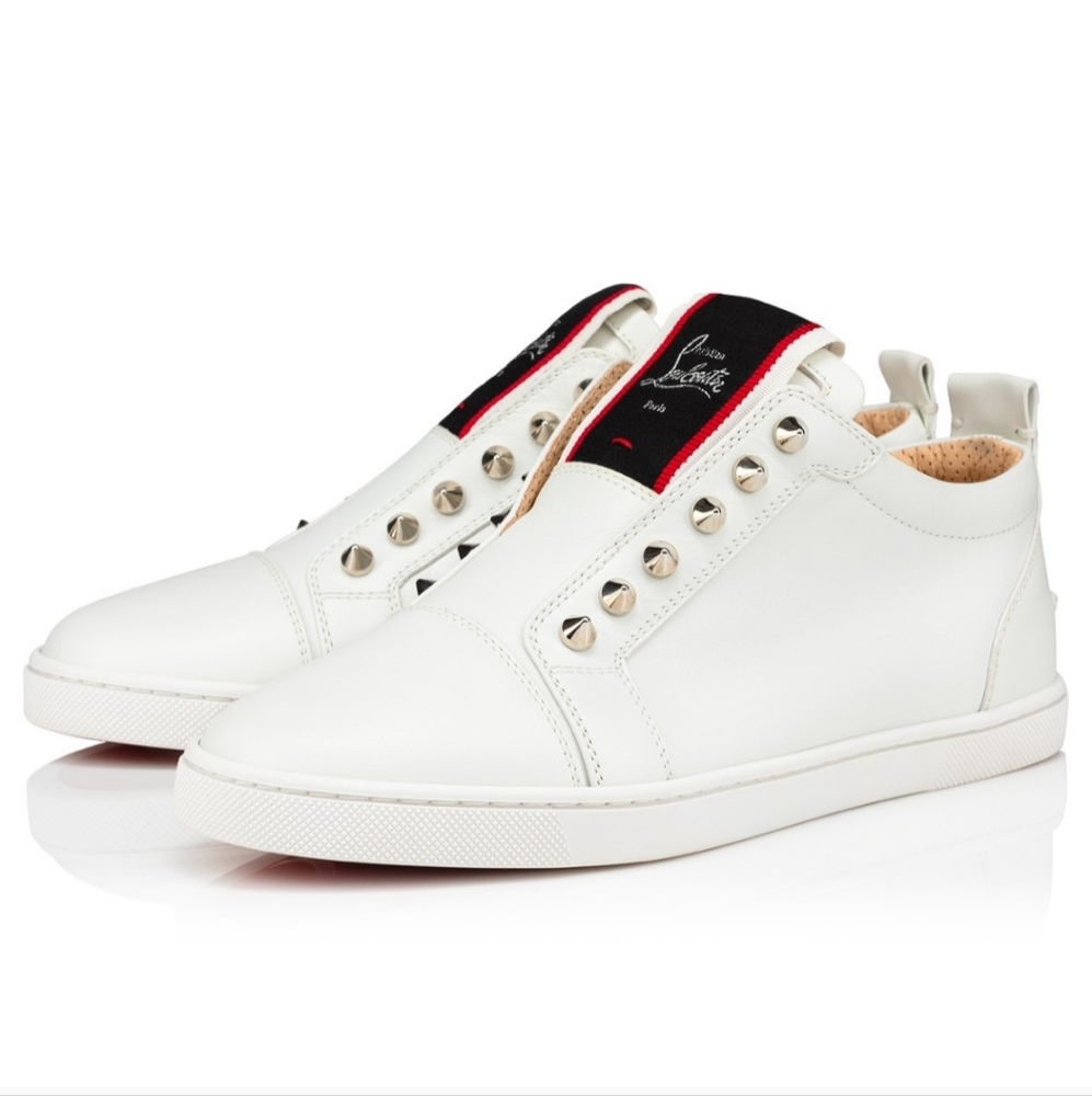 Loubitin sneakers women's sz 38.5 white